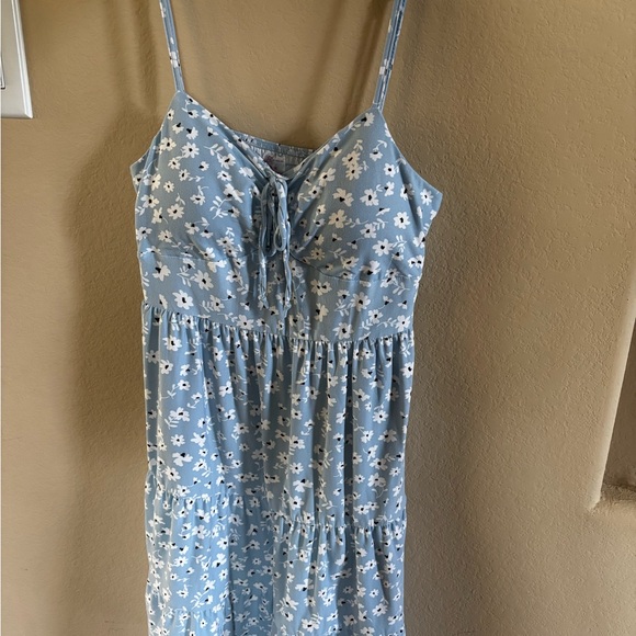 No Boundaries Other - Floral Blue Women Teen Dress